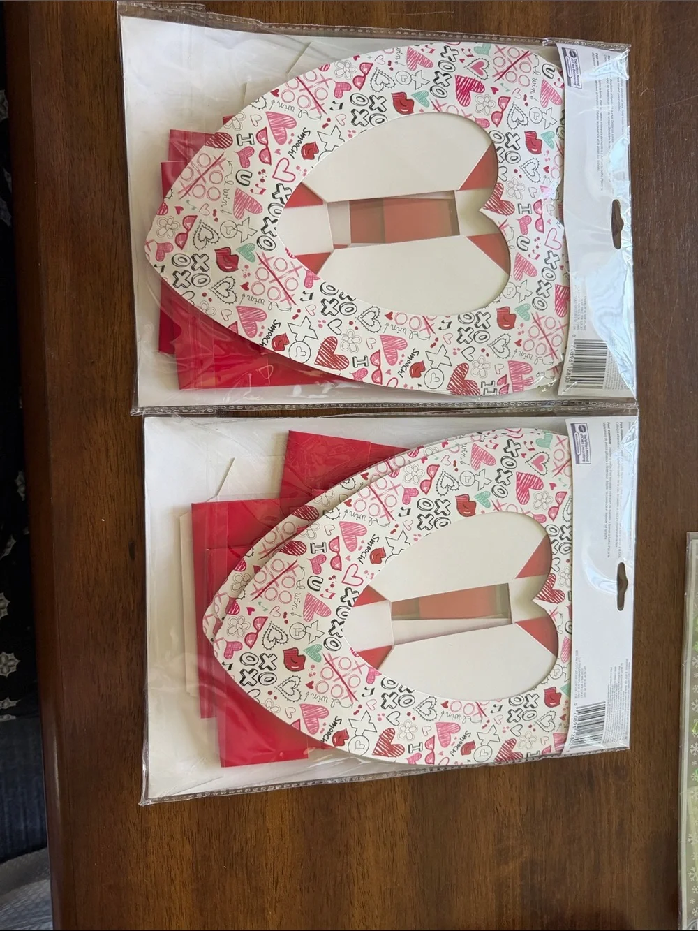 Wilton Pink and White Heart Cupcake Boxes with Love Doodle Design